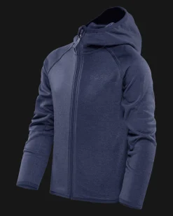 Qanuk Fleece Hood JR Navy Blazer Melange
