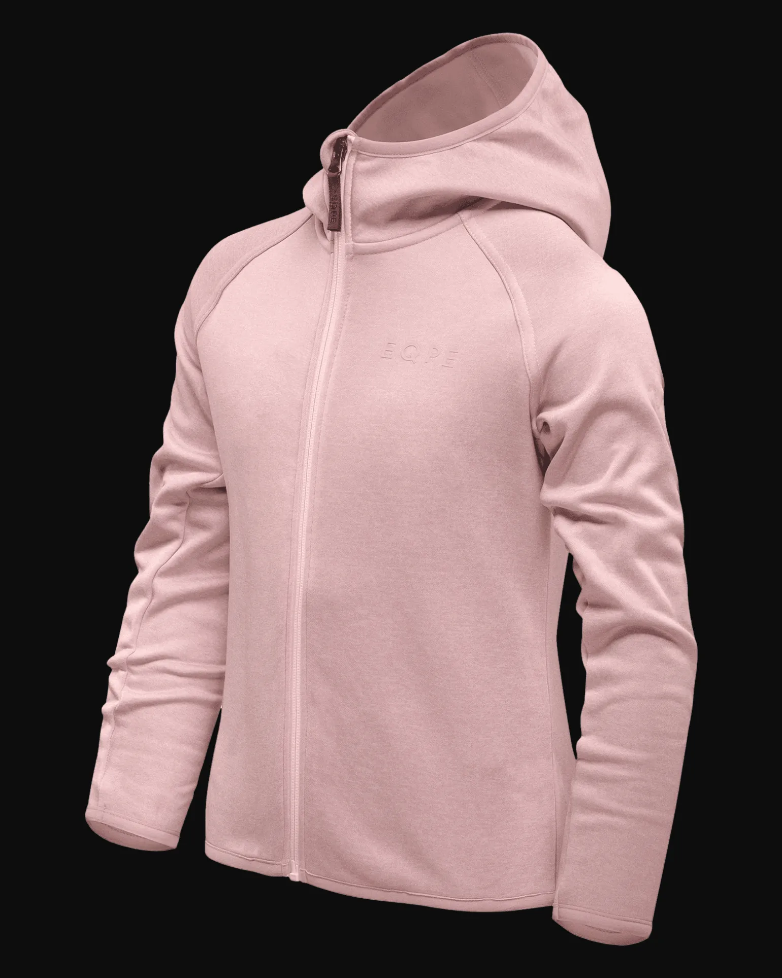 Qanuk Fleece Hood JR Pale Rose Melange