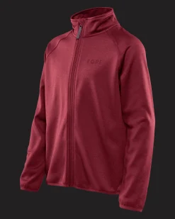 Qanuk Melange Fleece JR Cabernet Melange