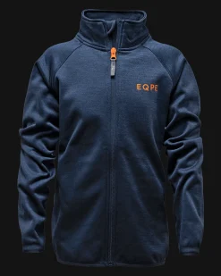 Qanuk Melange Fleece JR Dark Navy Melange