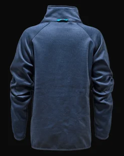 Qanuk Melange Fleece JR Dark Navy Melange