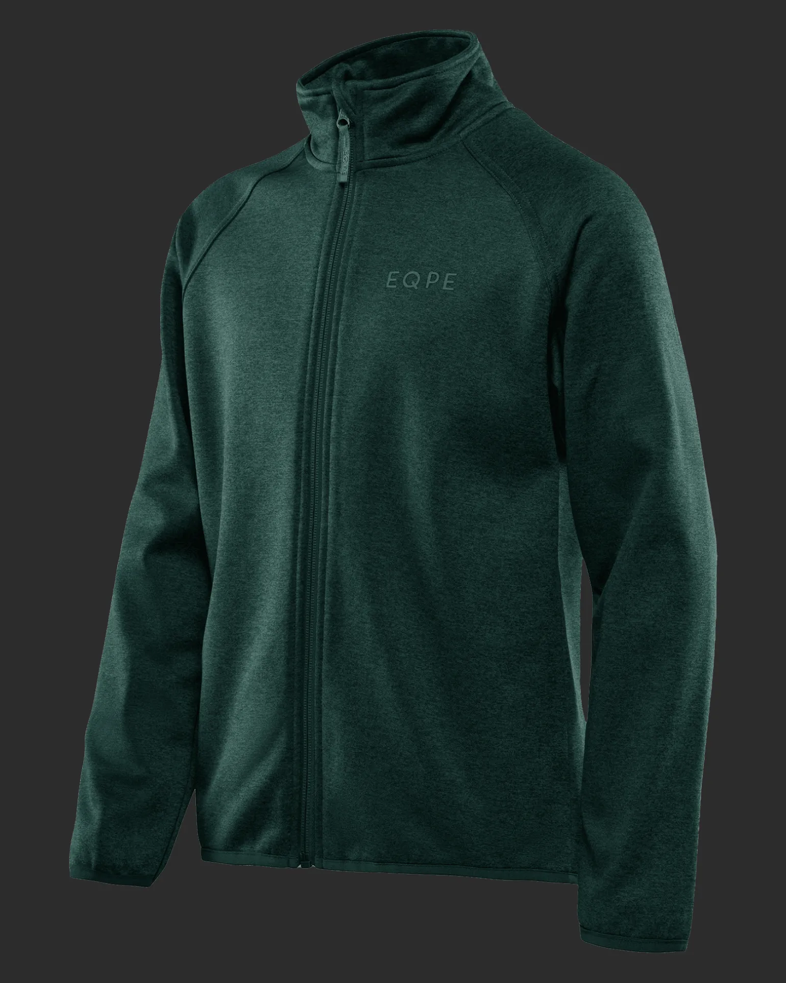 Qanuk Melange Fleece JR Forest Green Melange