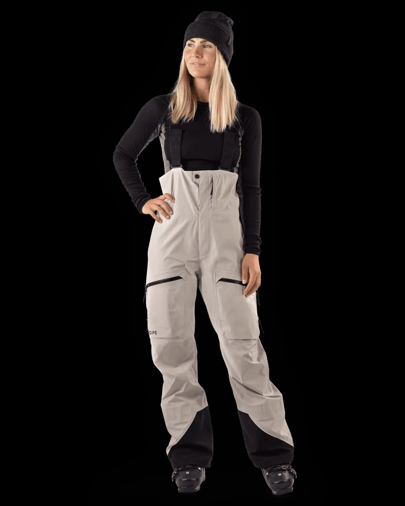 Rido Bib Shell Pant W Limestone