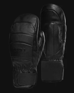 Rido Leather Mitten Deep Black