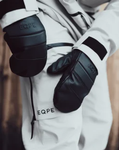Rido Leather Mitten Deep Black