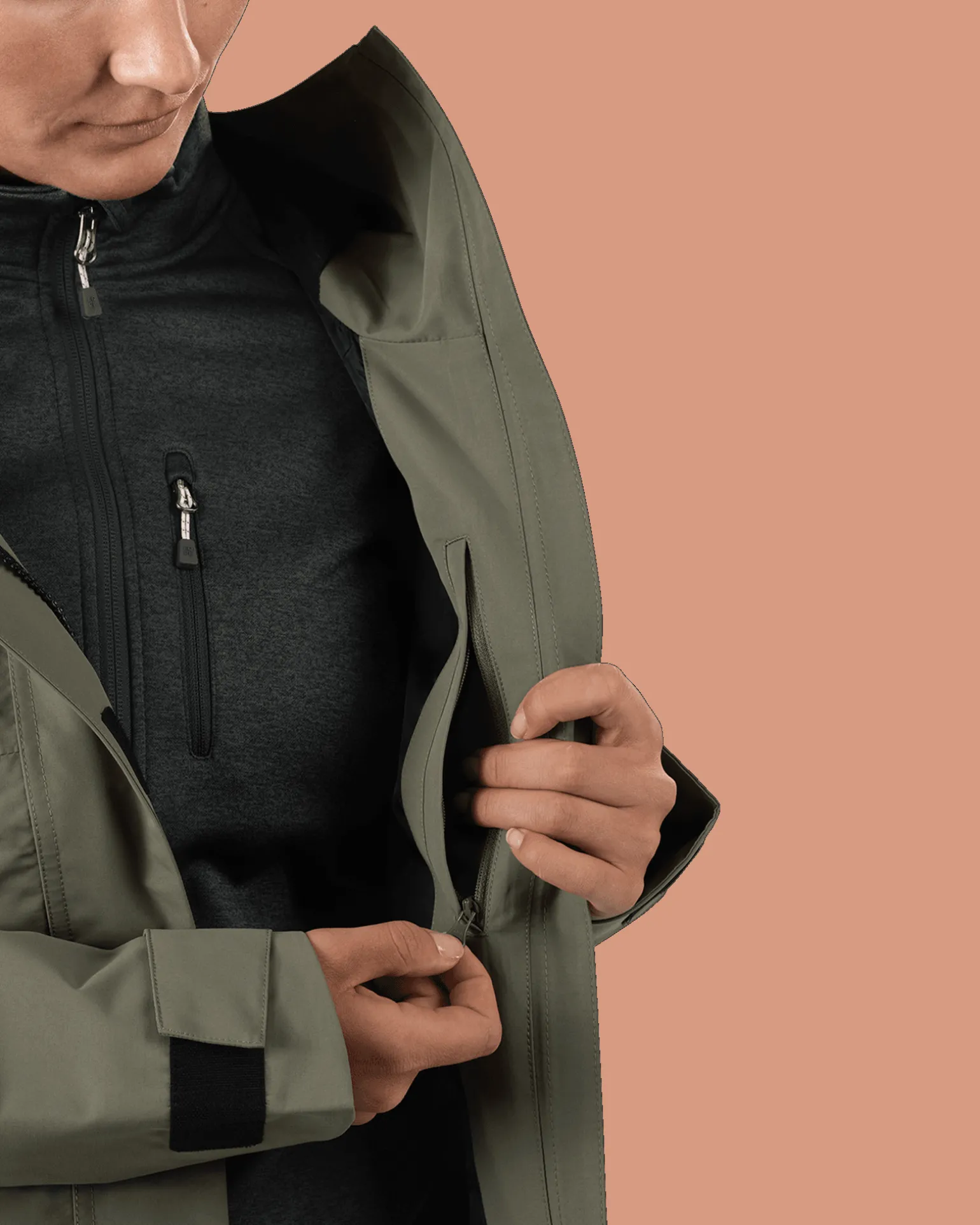 Rosse All Weather Jacket W Lichen Green
