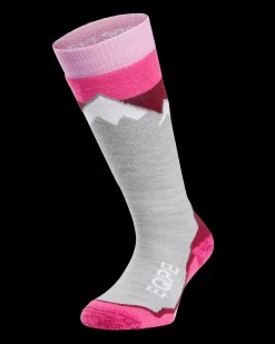 Ski Sock JR Grey Melange