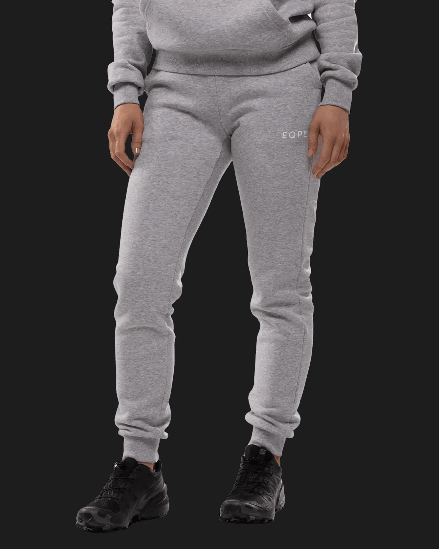 Slack Pant W Grey Melange/White