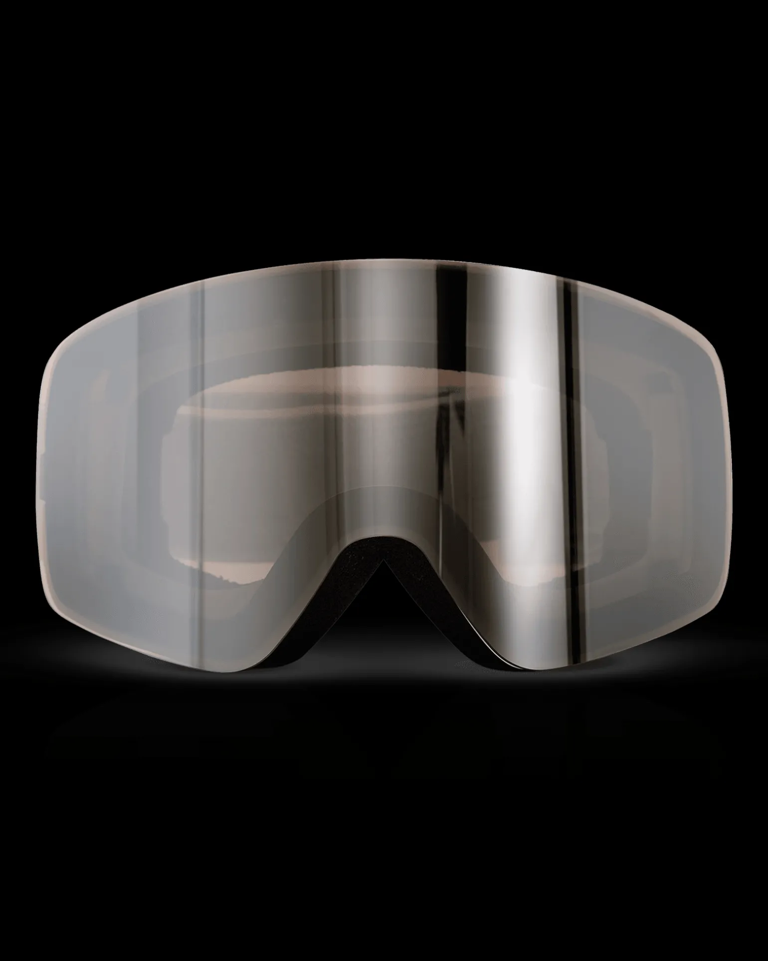 Vision Small Face Matt White/Brown/Silver Mirror